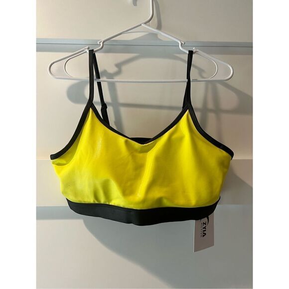 Zyia Active neon yellow and black light &tight bra - Picture 7 of 9